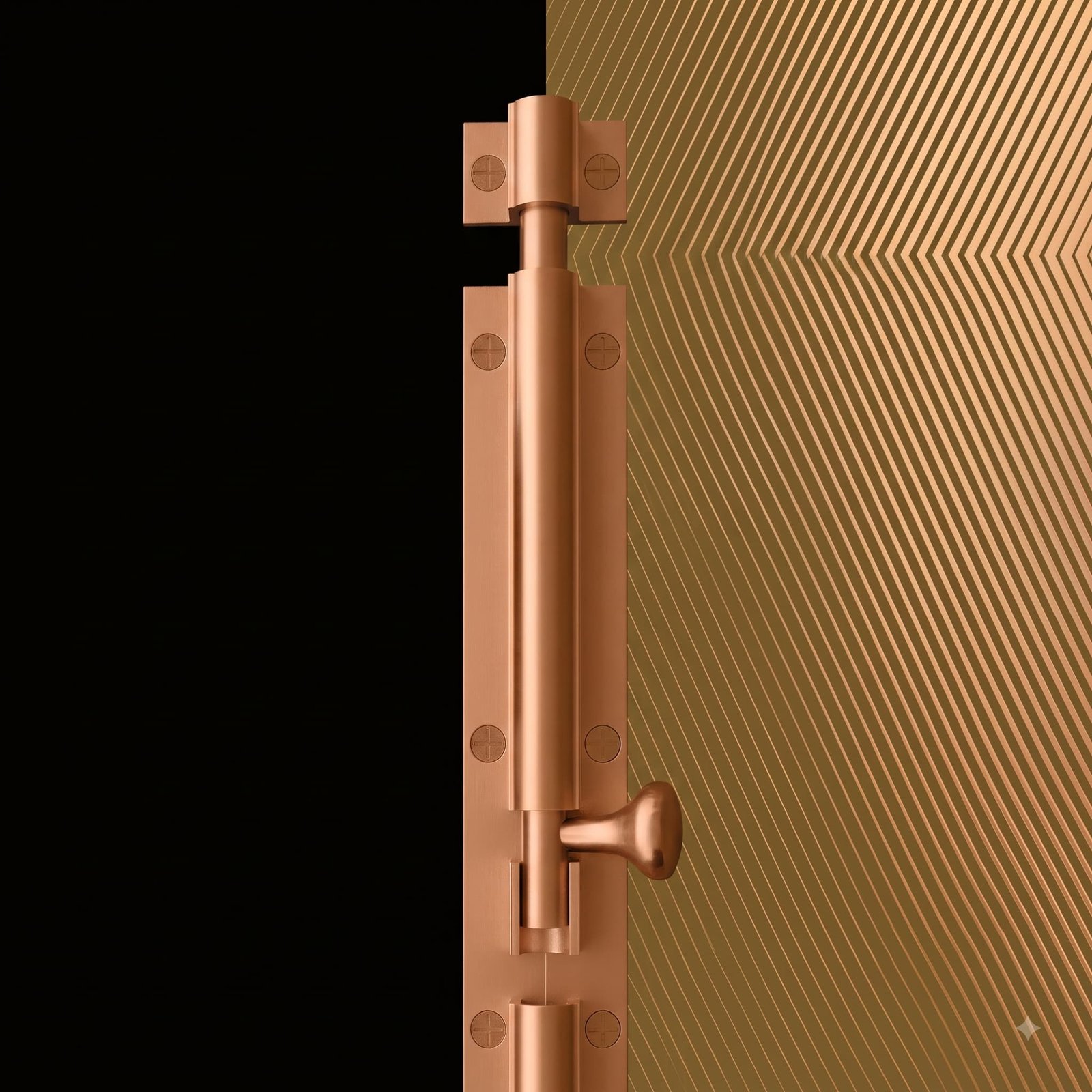 AELEX Solid Extruded Brass Architectural Hinge detail close-up