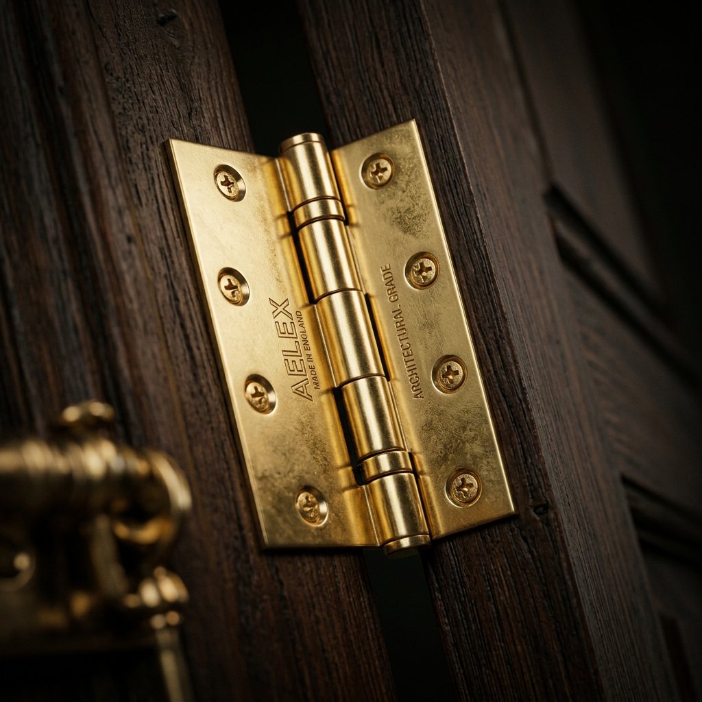 AELEX Solid Brass Architectural Hinges detail