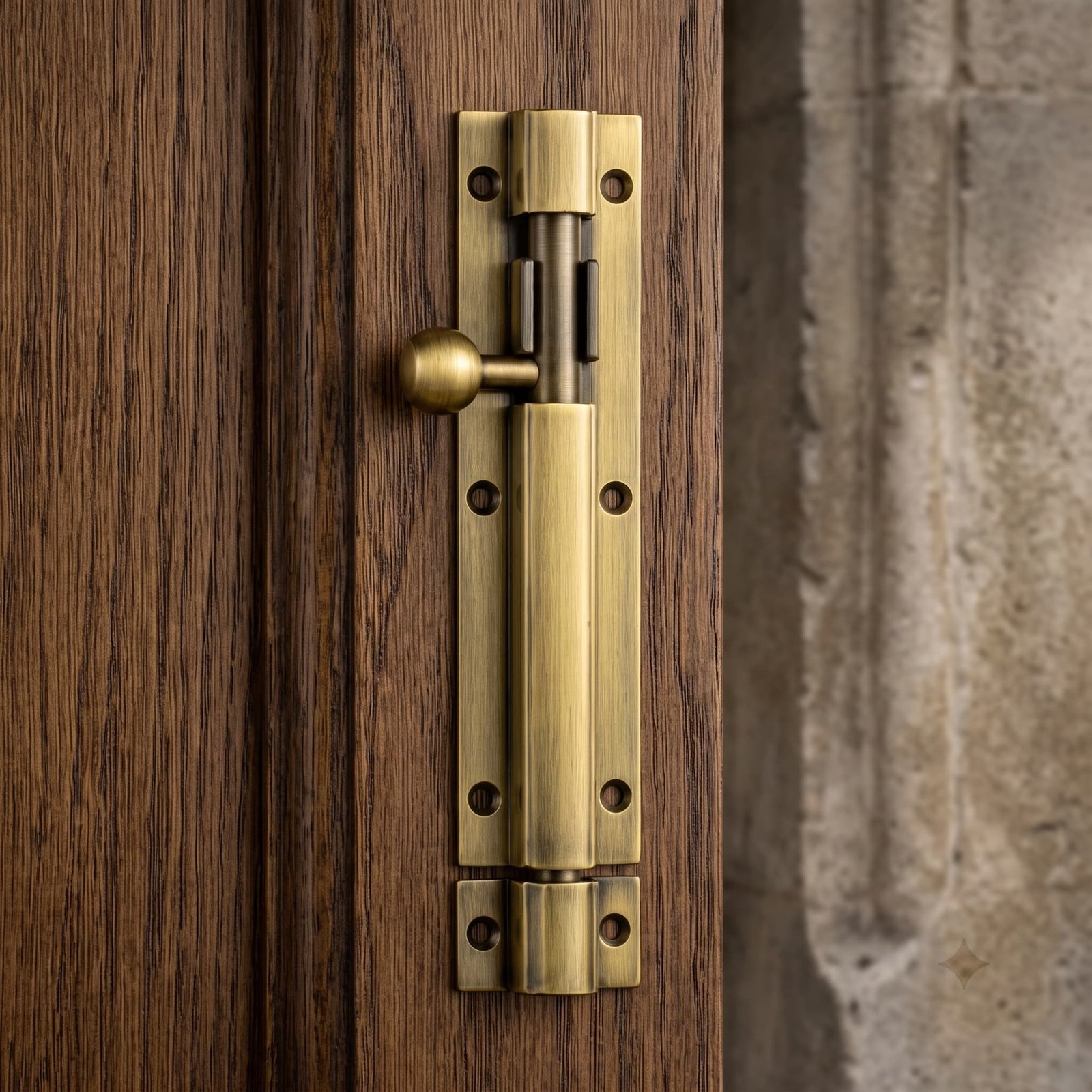 AELEX Solid Brass Tower Bolt lock mechanism